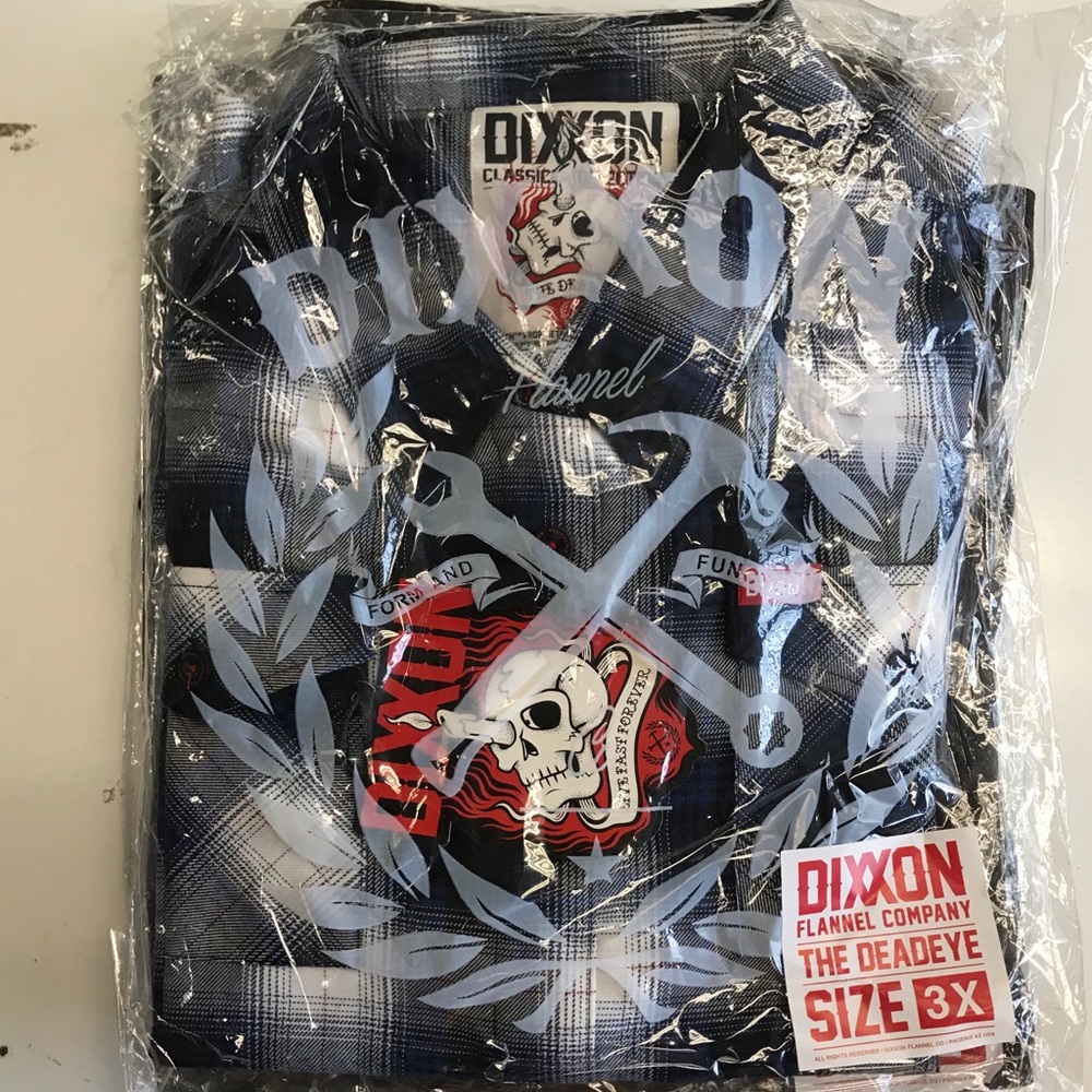 Dixxon flannel Dead Eye Womens 3XL NIB